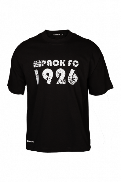 T-SHIRT OVERSIZED  ΜΑΥΡΟ PAOK FC 1926