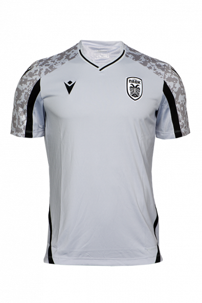 T-shirt ΠΑΟΚ Προπόνησης Ασημί/Μαύρο 21-22