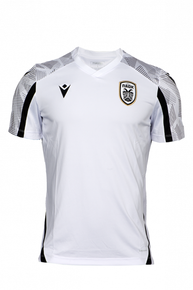 T-shirt Προθέρμανσης ΠΑΟΚ Μαύρο/Λευκό/Γκρι 21-22