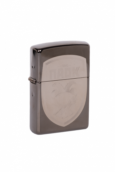 ZIPPO PAOK FC ΘΥΡΕΟΣ ΑΣΗΜΙ  LASER ΧΑΡΑΞΗ