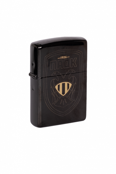 ZIPPO PAOK FC ΘΥΡΕΟΣ ΣΚΟΥΡΟ ΑΣΗΜΙ