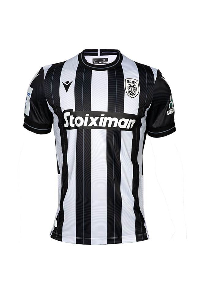 ΕΠΙΣΗΜΗ ΦΑΝΕΛΑ ΠΑΟΚ ΕΝΤΟΣ ΕΔΡΑΣ 24-25 ΜΕ SUPER LEAGUE + MILLIONERO PATCH