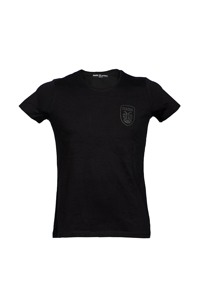 T-shirt Μαύρο Γυναικείο Ανάγλυφο Σήμα 011449