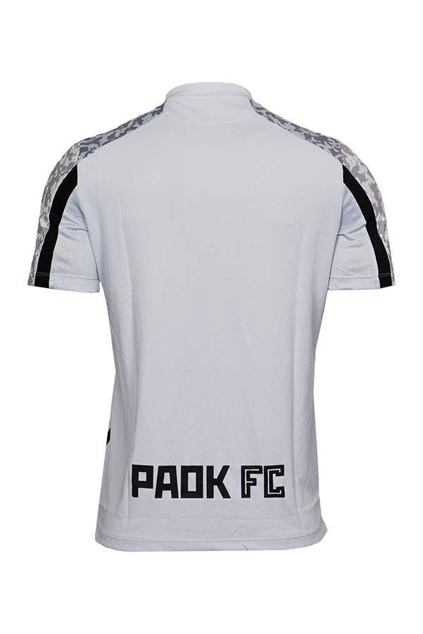 T-shirt ΠΑΟΚ Προπόνησης Ασημί/Μαύρο 21-22