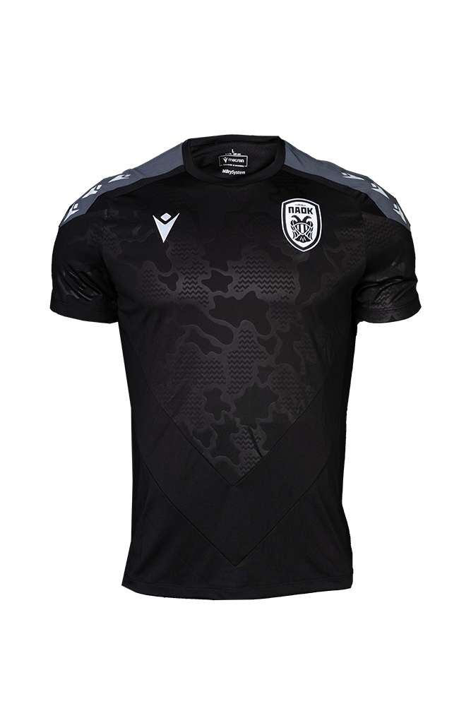 T-SHIRT ΠΑΟΚ ΠΡΟΘΕΡΜΑΝΣΗΣ ΜΑΥΡΟ 24-25