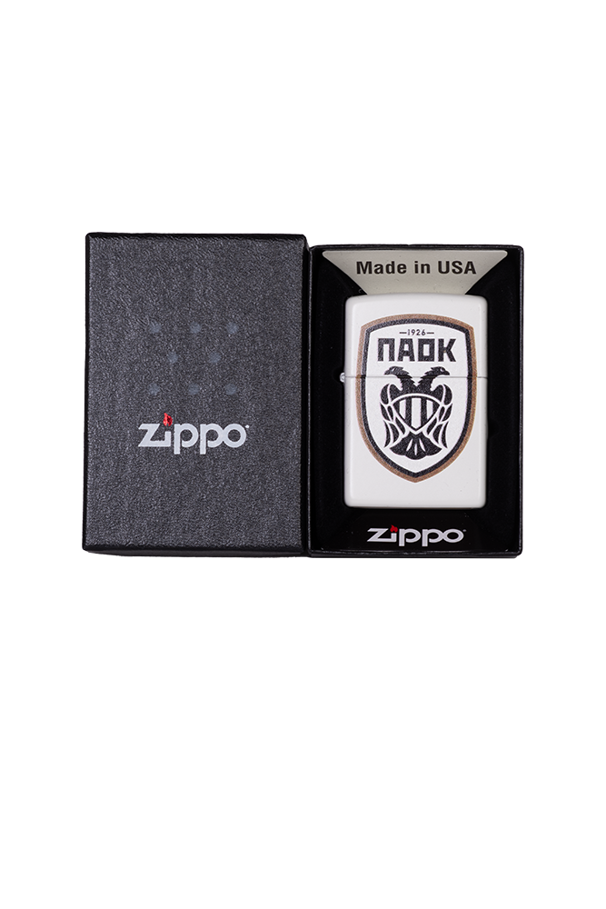 ZIPPO PAOK FC ΘΥΡΕΟΣ ΛΕΥΚΟ