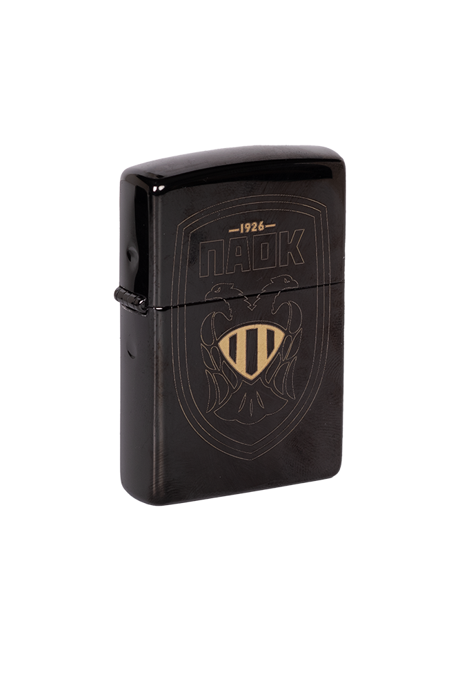 ZIPPO PAOK FC ΘΥΡΕΟΣ ΣΚΟΥΡΟ ΑΣΗΜΙ